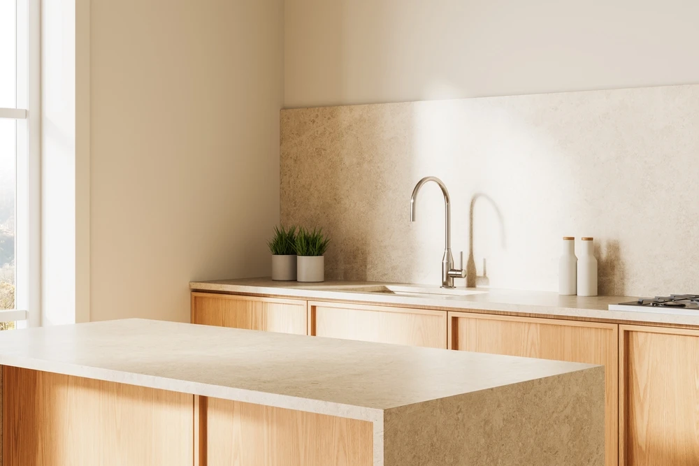 Simple stone kitchen sandstone